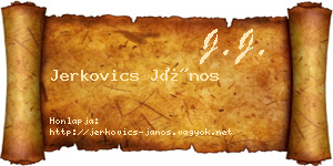 Jerkovics János névjegykártya